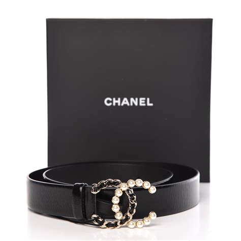 chanel pearl chain belt|authentic Chanel belt.